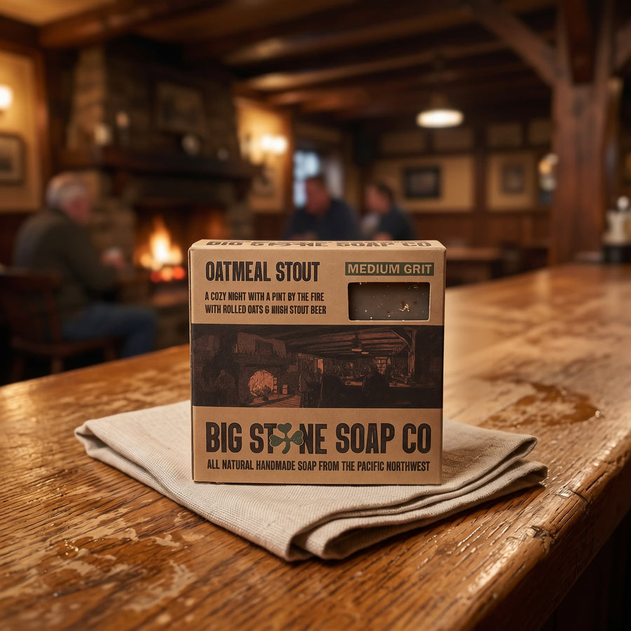 Oatmeal Stout soap lifestyle photo