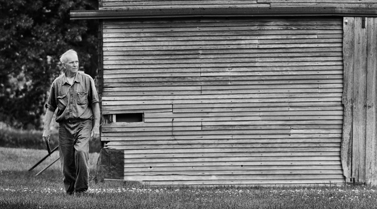 Portrait of Bill Stone, the founder's grandfather and namesake of Big Stone Soap Co.
